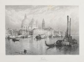 cca 1840 Innsbruck és Velence 2 db acélmetszet Lapméret 32x24 cm