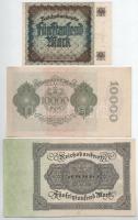 Németország / Weimari Köztársaság 1922. 5000M + 10.000M + 50.000M T:XF-F szép papír
Germany / Weima...