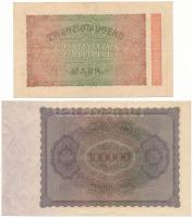Német Birodalom / Weimari Köztársaság 1923. 20.000M + 100.000M T:F, szép papír
German Empire / Weim...