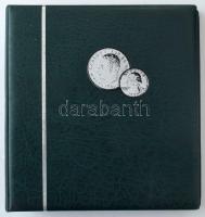 Leuchtturm "Numis" zöld műbőr négygyűrűs bankjegytartó album 33db berakólappal (ebből 4db ...