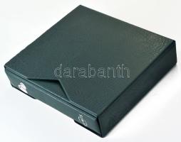 Leuchtturm "Numis" zöld műbőr négygyűrűs bankjegytartó album 33db berakólappal (ebből 4db ...