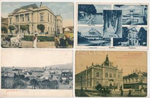 50 db régi magyar és történelmi magyar város képeslap, vegyes minőségben / 50 pre-1945 Hungarian and historical Hungarian town-view postcards, in mixed quality