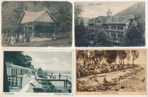 45 db régi magyar és történelmi magyar város képeslap, vegyes minőségben / 45 pre-1945 Hungarian and...