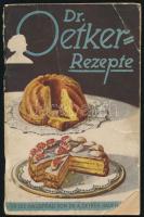 Oetker, August: Dr. Oetker-Rezepte. Für die Hausfrau von - - . Baden, é.n., Dr. A. Oetker. Egészoldalas, színes illusztrációkkal. Német nyelven. Kiadói tűzött papírkötés, sérült borítóval, néhány kissé foltos lappal.