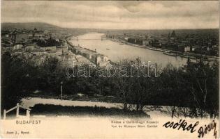 1904 Budapest XI. Gellérthegy, kilátás a kioszkról. Auer J. kiadása (fa)