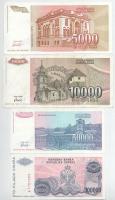 Jugoszlávia 1993. 5000D - 50.000.000D (8xklf) T:UNC-F
Yugoslavia 1993. 5000 Dinara - 50.000.000 Din...