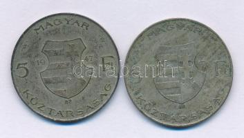 1947. 5Ft Ag "Kossuth" (2x) T:VF,F patina
Adamo F8.1