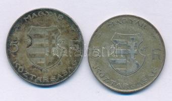 1947. 5Ft Ag "Kossuth" (2x) T:VF,F patina
Adamo F8.1