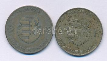1947. 5Ft Ag "Kossuth" (2x) T:VF,F patina, ph.
Adamo F8.1