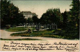 1903 Arad, Salacz park. Bloch H. nyomdája kiadása / park (EK)