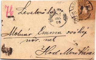 1900 Lugos, Lugoj; vasútállomás / railway station (vágott / cut)