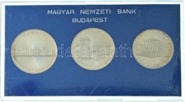 1956. 10Ft + 20Ft + 25Ft Ag "10 éves a Forint (Jó Forint sor)", eredeti MNB műanyag tokban...