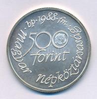 1988. 500Ft Ag "Világ vadvédelmi alap" T:BU Adamo EM100