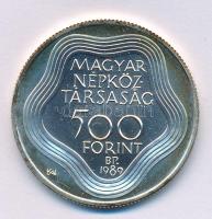 1989. 500Ft Ag "Nyári olimpia - Barcelona" kapszulában T:BU patina Adamo EM110