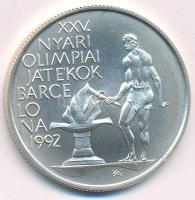 1989. 500Ft Ag "Nyári olimpia - Barcelona" kapszulában T:BU patina Adamo EM110