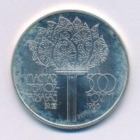 1986. 500Ft Ag "XV. Téli Olimpia Calgary 1988" kapszulában T:BU patina Adamo EM98