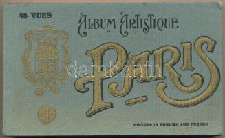 Paris. Album Artistique - Notices in English and French - 48 Vues / pre-1945 postcard booklet with 4...