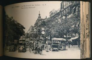 Paris. Album Artistique - Notices in English and French - 48 Vues / pre-1945 postcard booklet with 4...