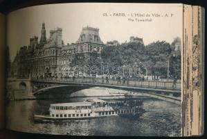 Paris. Album Artistique - Notices in English and French - 48 Vues / pre-1945 postcard booklet with 4...