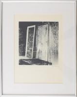 Kéri Ádám (1944-): Türe (ajtó), 1977. Szitanyomat, papír, jelzett. Számozott (121/200). Neue Kunst a...