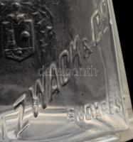 cca 1930, J. Zwack &amp; Co. exportra gyártott üveg, címeres felirattal, m: 18,5 cm