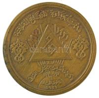 Irak 1971. "Az Iraki Hadsereg fennállásának 50. évfordulója" kétoldalas bronz emlékérem, p...