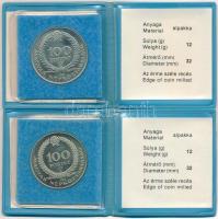 1983. 100Ft alpakka "Czóbel Béla" (2xklf) eredeti tokban, tanúsítvánnyal T:BU,UNC (eredeti...