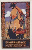 Hungarian shepherd greeting card s: Udvary