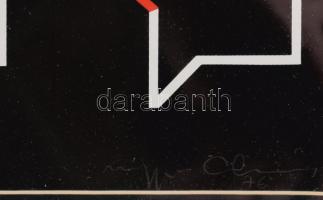 Mengyán András (1945-): Formák logikája, 1976. Szitanyomat, papír, jelzett. Számozott (20/20). Üvege...