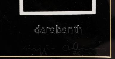 Mengyán András (1945-): Formák logikája, 1976. Szitanyomat, papír, jelzett. Számozott (20/20). Üvege...