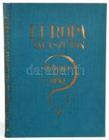 Európa válaszúton: Háború vagy béke? Bp.,(1933.),Pesti Hírlap,(Légrády-ny.), 94 + [2] p. Első kiadás. A Pesti Hírlap kiadványa a háborús veszélyekkel tarkított béketárgyalások korában arra világít rá, hogy egy következő háborús konfliktus csakis a Párizs környéki békék revíziójával oldható meg. Revizionista kiadványunk törzsanyaga a trianoni béke igazságtalan mivolta mellett érvel: Magyarország nem nyomta el nemzetiségeit, nem kezdeményezte a háborút, védekezően lépett fel megtámadásai során, illetve a wilsoni önrendelkezési elvek megtévesztették a háborús összeomláskor felállt magyar vezetést, az utódállamokban pedig közigazgatási és gazdasági módszerekkel kivitelezett etnikai tisztogatás zajlik. A színes grafikonokkal, térképekkel, infografikákkal illusztrált utolsó fejezet a Kárpát-medence gazdasági egységének fontosságára hívja fel a figyelmet, illetve a különféle dunai konföderációk ritkán látott térképeit közli. Aranyozott kiadói egészvászon kötésben,jó állapotban.
