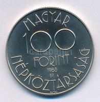 1988. 100Ft alpakka "Labdarúgó Világbajnokság 1990 - Két játékos" T:BU