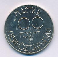 1988. 100Ft alpakka "Labdarúgó Világbajnokság 1990 - Két játékos" kapszulában T:BU