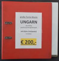 1960-1993 Blokkgyűjtemény blokkberakó lapokon, gyűrűs irodai lefűzőben