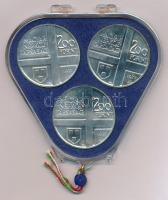 1977. 200Ft Ag (3xklf) "Magyar festők II. / Csontváry, Mányoki, Rippl-Rónai" érmesor plomb...