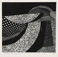 Joseph Kádár (1936-2019): Hommage a Le Corbusier. Szitanyomat, papír, jelzett, számozott (8/10). 27x27 cm