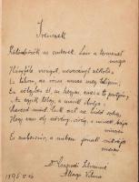 cca 1895-1910 emlékkönyv, tele bejegyzésekkel, bőrkötésben