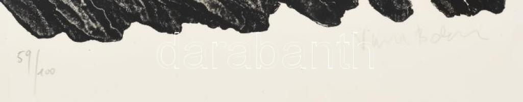 Vincze Balázs (1947-2008): Szelíd felindulás (Bartókért). Cinkkarc, papír, jelzett, számozott (59/10...