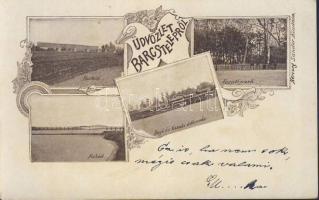 Barcstelep Vasúti parkkal, Hajó- és Vasútállomással