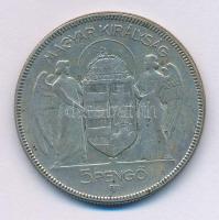 1930. 5P Ag "Horthy jobbra" T:VF-F, patina
Adamo P8