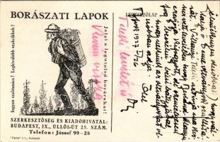 1927 Borászati Lapok szerkesztőség és kiadóhivatal reklámlapja. Budapest, Üllői út 25.