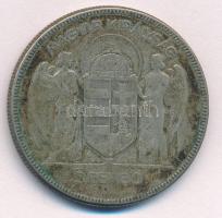 1930. 5P Ag " Horthy jobbra" T:F patina
Adamo P8