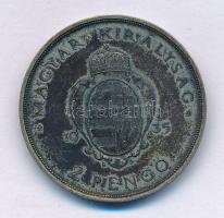1935. 2P Ag "Pázmány" T:XF patina
Adamo P7.1