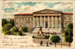 1900 Budapest VIII. Nemzeti Múzeum. Kosmos S. IX. litho