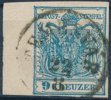 1850 9kr 7,5 mm ívszéllel "TEMESVÁR"