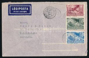 1939 Légi levél 3,20P Repülő bérmentesítéssel Sydneybe