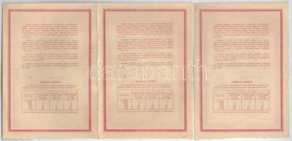 Lengyelország 1946. "Az ország újjáépítésére" 2000Zl névértékű részvény több darabban, (3x...