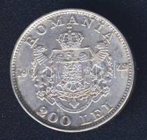Románia 1942. 200L Ag T:2