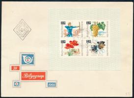 1966 Bélyegnap (39.) vágott blokk FDC-n (5.500)