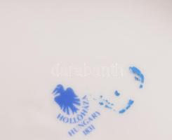 Hollóházi vadászmintás korsó, jelzett, m: 17 cm